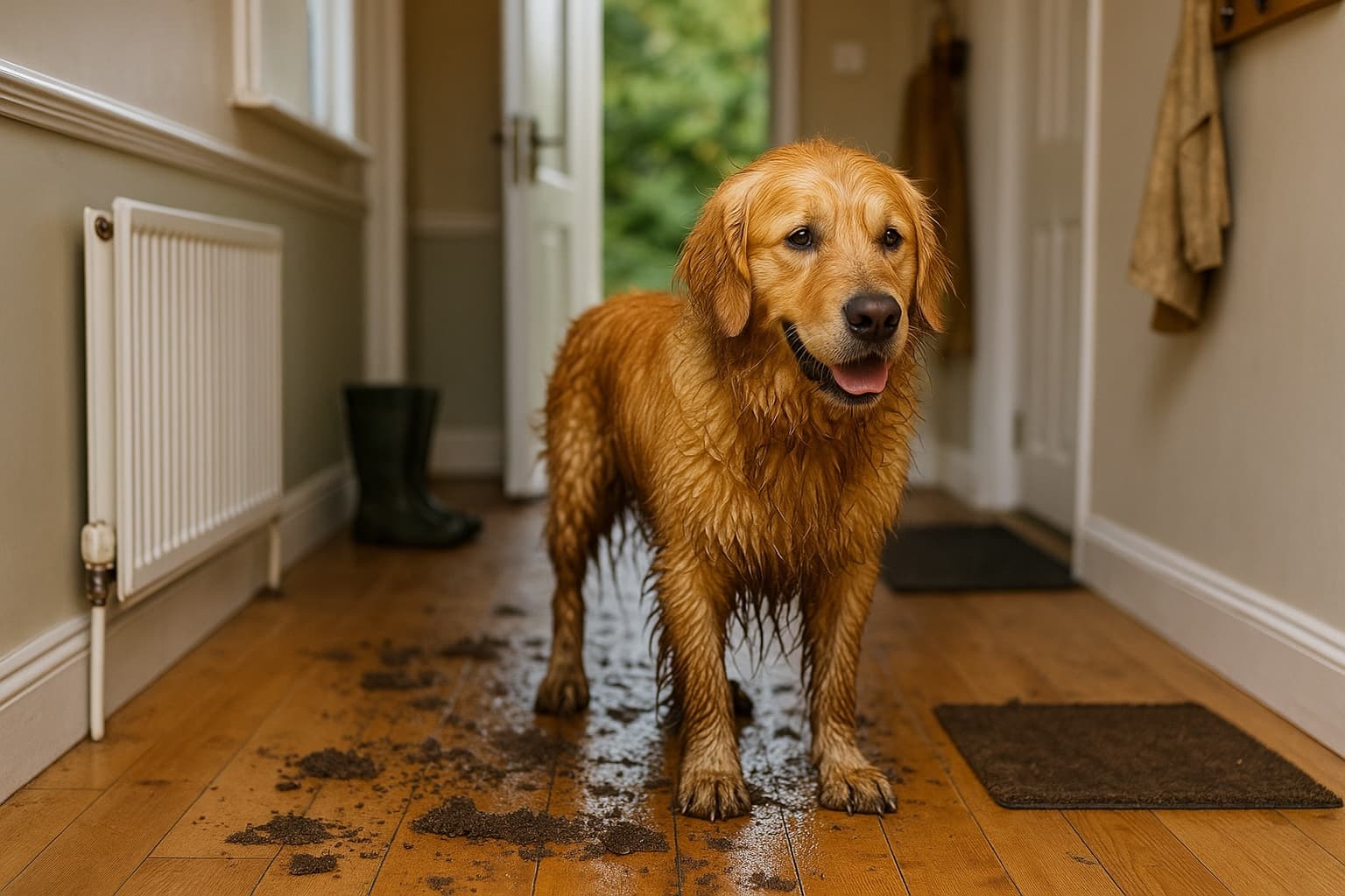 1. After walk or bath